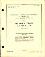 Operation, Service and Overhaul Instructions with Parts Catalog for Oxygen Flow Indicator Type A-3