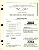 Overhaul Instructions with Parts Breakdown for Ducted Cooling Turbine Heat Exchanger - Part 172852 - Model CTHE1-16-1