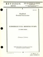 Overhaul Instructions for Submerged Fuel Booster Pumps TF-54900 Series 