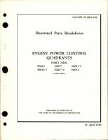 Illustrated Parts Breakdown for Engine Power Control Quadrants - Parts 50014, 50014-3, 50017, 50017-3, 50017-5, and 50032