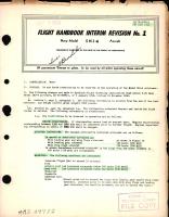 Flight Handbook Interim Revision No. 1 for Navy Model SNJ-4 Aircraft 