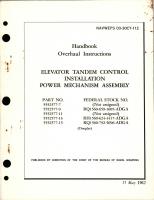 Overhaul Instructions for Elevator Tandem Control Installation Power Mechanism Assembly
