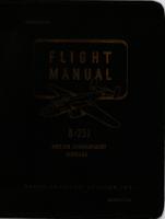 Flight Manual for B-25J Airplane