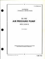Handbook of Overhaul Instructions for Oil-Free Air Pressure Pump Model RG-8160-1B