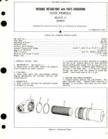 Overhaul Instructions with Parts Breakdown for Filter, Hydraulic Part  No. MS28720-12 