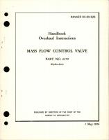 Overhaul Instructions for Mass Flow Control Valve - Part 6179