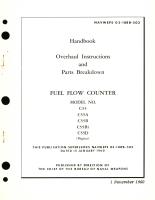 Overhaul Instructions with Parts Breakdown for Fuel Flow Counter Model No. C55, C55A, C55B, C55B1, C55D