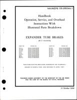 Operation, Service and Overhaul Instructions with Illustrated Parts Breakdown for Expander Tube Brakes 