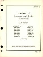 Operation and Service Instructions for Altimeters Part No. 544KN, 744KN, 744BKN 