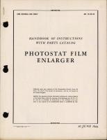Handbook of Instructions with Parts Catalog for Photostat Film Enlarger