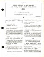 Overhaul Instructions with Parts Breakdown for Tail Wheel 12 1/2 x 4 1/2, Type II