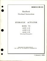 Overhaul Instructions for Hydraulic Actuator - Models 6209C, 6209D, and 6209E 