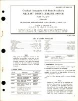 Overhaul Instructions with Parts Breakdown for Direct-Current Motor - Part 32767