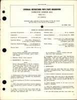 Overhaul Instructions with Parts Breakdown for Thermostatic Expansion Valve - Model 207-C