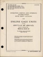 Operation, Service, & Overhaul Instructions with Parts Catalog for Engine Gage Units