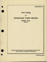 Parts Catalog for Hydraulic Pump Motor - Model D820