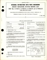 Overhaul Instructions with Parts Breakdown for Navigational Rotating Warning Light 