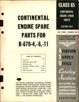 Pratt and Whitney Aircraft Engines and Numerical Index