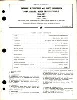 Overhaul Instructions with Parts for Electric Motor Driven Hydraulic Pump - 100-689 and 100-689-1