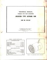 Overhaul with Parts Breakdown for Aviation Type Axivane Fan - Part X702-287 