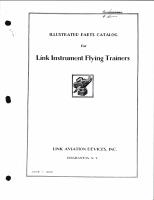 Illustrated Parts Catalog for Link Instrument Flying Trainers