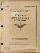 Handbook of Instructions with Parts Catalog for Type C-2 Rate of Climb Indicator