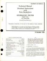 Overhaul Instructions with Parts Breakdown for Hydraulic Filter - Part AC-3258-810H