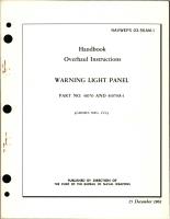 Overhaul Instructions for Warning Light Panel - Parts 41070 and 41070A-1