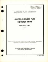 Illustrated Parts Breakdown for Motor Driven Fuel Booster Pump - Model 121812 Series