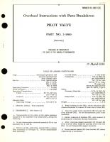 Overhaul Instructions with Parts Breakdown for Pilot Valve Part No. 2-3900