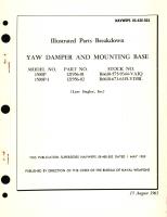 Illustrated Parts Breakdown for Yaw Damper and Mounting Base Model No. 1500P Part No. 121956