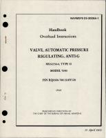 Overhaul Instructions for Automatic Pressure Regulating Anti-G Valve - MS24350-6 - Type III - Model 7050 