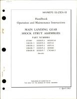 Operation and Maintenance Instructions for Main Landing Gear Shock Strut Assemblies