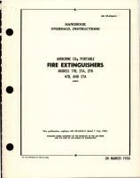 Overhaul Instructions for CO2 Portable Fire Extinguishers - Models 1TB, 2TA, 2TB, 4TB, and 5TA