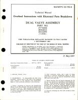 Overhaul Instructions with Illustrated Parts Breakdown for Dual Valve Assembly