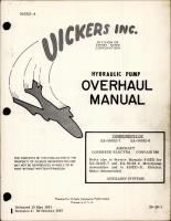 Overhaul Manual for Hydraulic Motorpump - Models EA-50182-7 and EA-50182-8 - Revision 4 