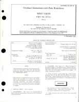 Overhaul Instructions with Parts Breakdown for Vent Valve - Part HV-912