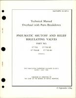 Overhaul with Parts for Pneumatic Shutoff & Relief Regulating Valves - Parts 57-761, 57-761-01, 57-761-02, and 57-761-04