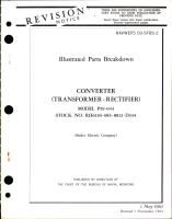 Illustrated Parts Breakdown for Transformer Rectifier Converter - Model P59-044