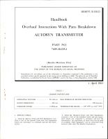 Overhaul Instructions with Parts Breakdown for Autosyn Transmitter - Part 7609-48-D5-1