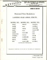 Revision to Illustrated Parts Breakdowen for Landing Gear Aerol Struts