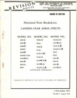 Revision to Illustrated Parts Breakdowen for Landing Gear Aerol Struts