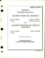 Overhaul Instructions for Aileron Booster Assy and Aileron Booster Quadrant Assembly - Parts 374455-1 and 374455-2