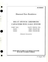 Illustrated Parts Breakdown for Relay Switch Assemblies Capacitor Fuel Gage System, Part No. 384023, 384026 