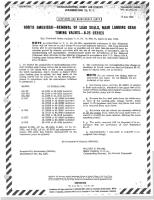 North American - Removal of Lead Seals, Main Landing Gear Timing Valves - B-25 Series