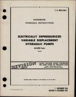 Overhaul Instructions for Electrically Depressurized Variable Displacement Hydraulic Pumps - AA-61450 Series 