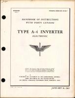 Handbook of Instructions with Parts Catalog for Type A-4 Inverter