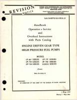 Operation, Service and Overhaul Instructions with Parts for Engine Driven Gear Type High Pressure Fuel Pumps