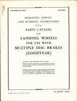 Operation, Service, & Overhaul Instructions with Parts Catalog for Landing Wheels For Use With Multiple Disc Brakes