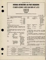 Overhaul Instructions with Parts for Nose Gear Door Aft Latch Cylinder Assembly - 4433845-503, 4433845-505